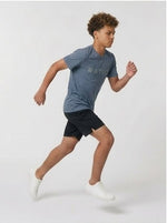 RATIO: Boy's training t-shirt - Stone Blue