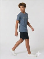 RATIO: Boy's training t-shirt - Stone Blue
