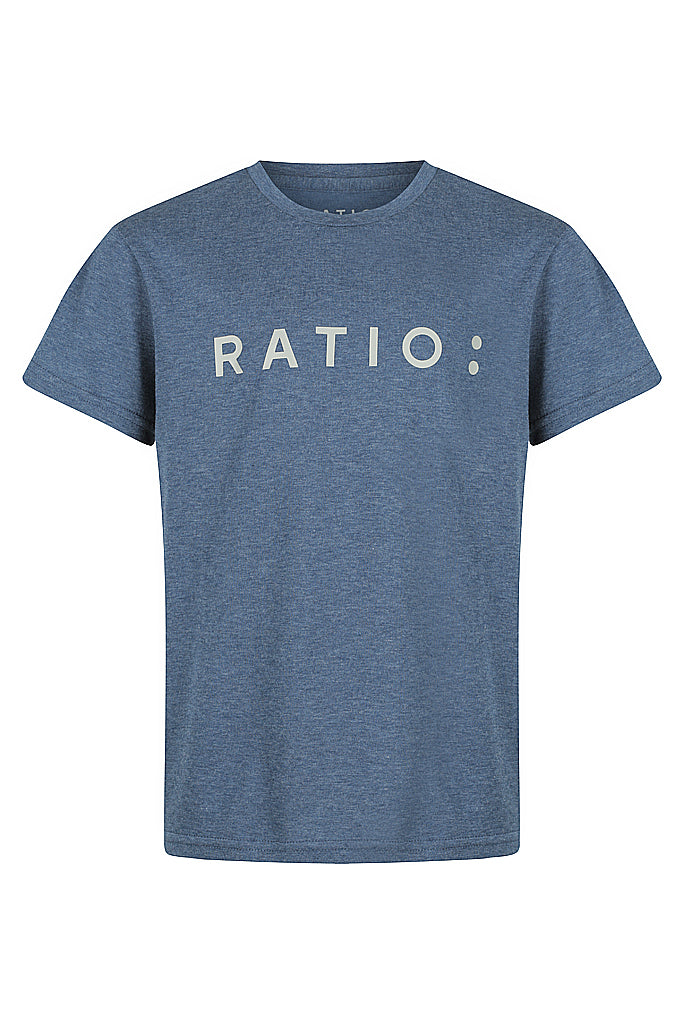 RATIO: Boy's training t-shirt - Stone Blue