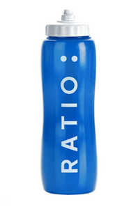 Blue sports water bottle